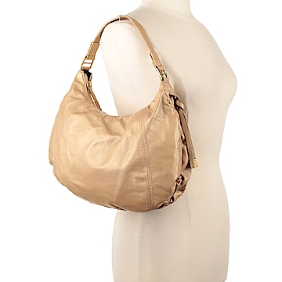 Kenneth Cole Reaction Gold Leather Hobo - Picture 3 of 8
